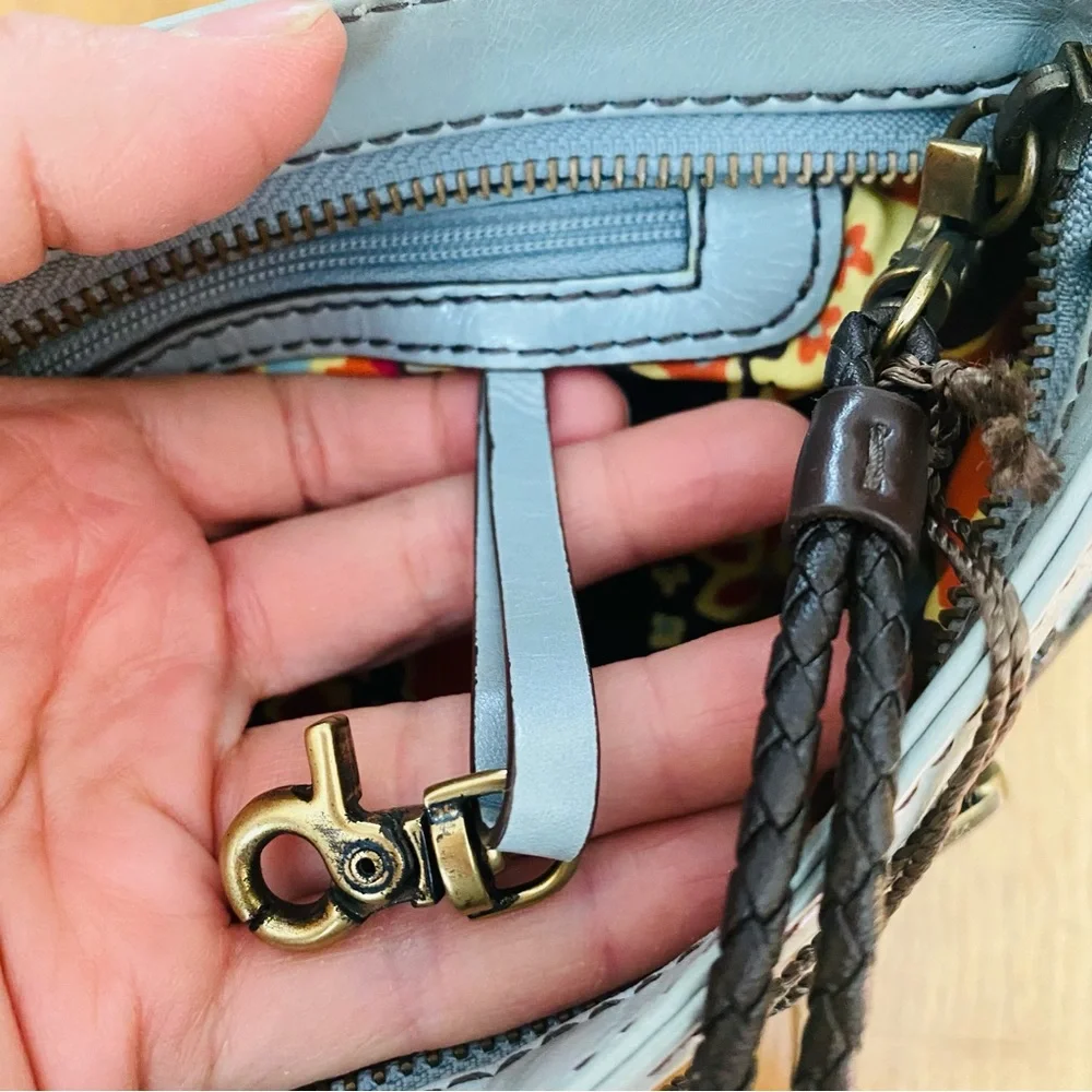 Kate Landry Leather Wristlet Clutch Bag